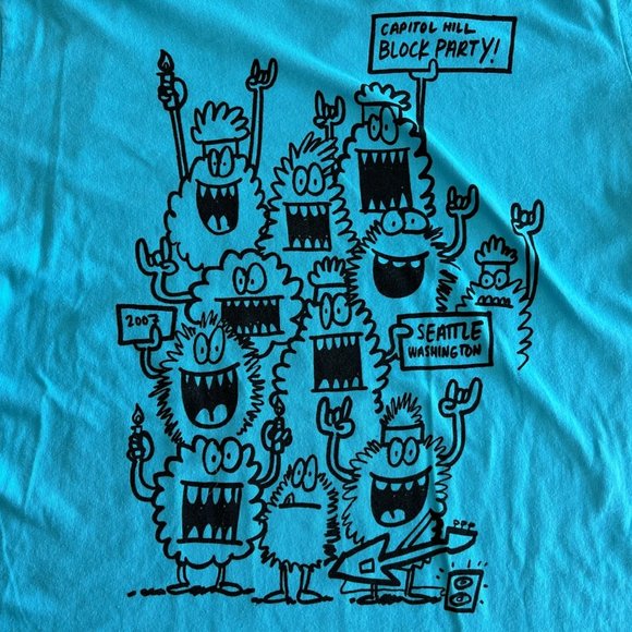 Peace Generation Seattle WA 2007 Capitol Hill Block Party retro vintage t-shirt - Picture 3 of 9